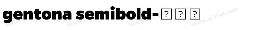 gentona semibold字体转换